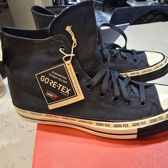 Converse Chuck 70 GTX Gore-Tex Men SHADOW BLACK SIZE 10 Casual Shoes A09483C - Picture 1 of 16